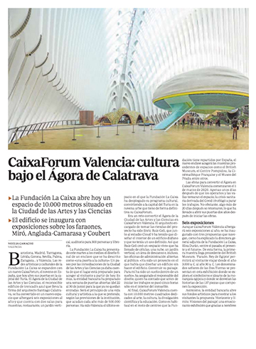 CaixaForum Valencia: cultura bajo el Ágora de Calatrava - 2022.06.26 - ABC